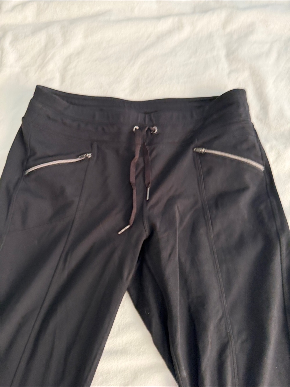 Athleta Black Zip-Pocket Jogger Pants